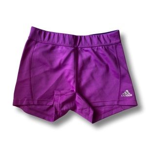 Adidas climalite shorts size M in purple. Like new running and volleyball
